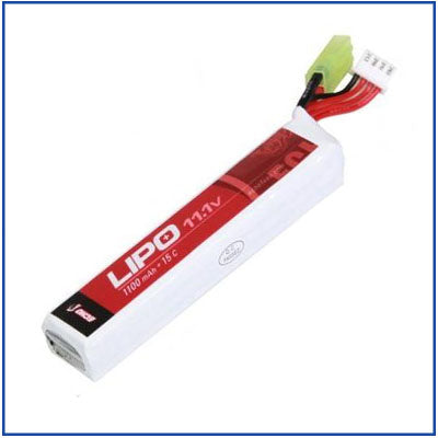 Echo1 11.1v 1100mAh 15c Stick LiPo - LIPO #1